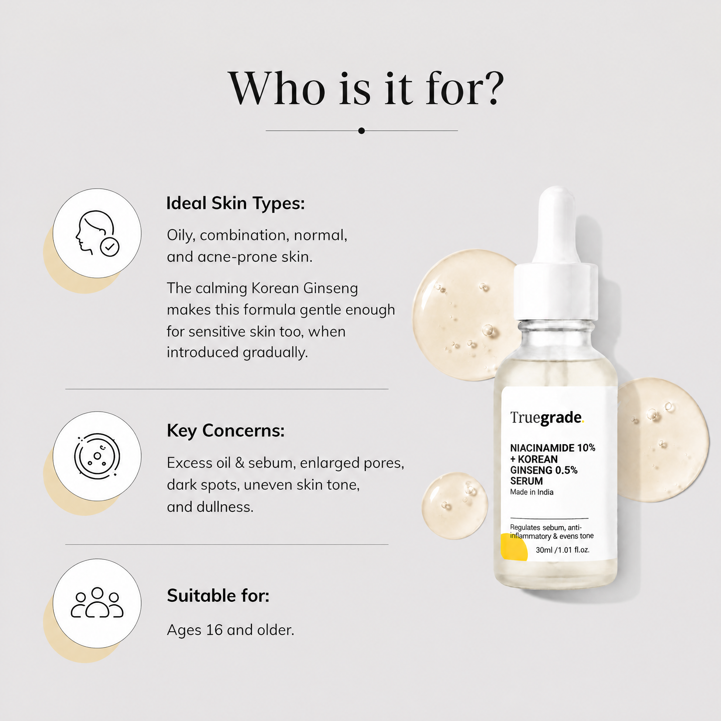 Niacinamide 10% + Korean Ginseng 0.5% Serum