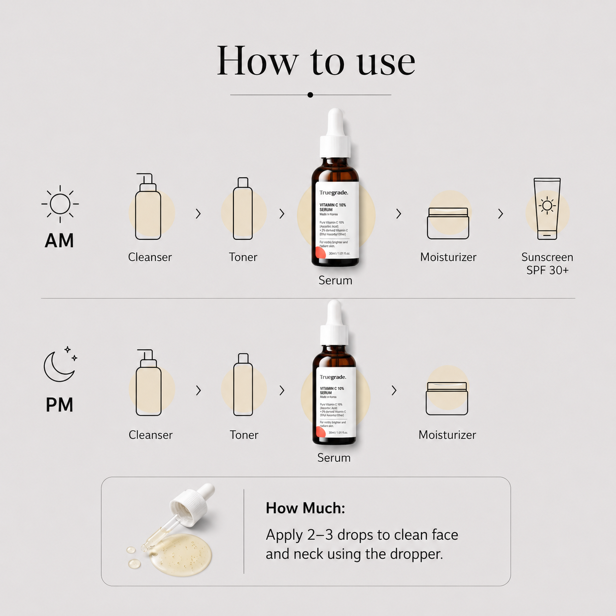 Vitamin C  10% Face Serum - Made in Korea